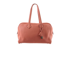Hermes Victoria Bag 35 Clemence Pink Square Q 2013