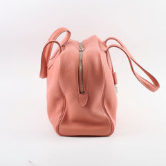 Hermes Victoria Bag 35 Clemence Pink Square Q 2013