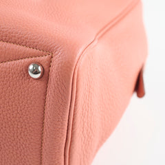 Hermes Victoria Bag 35 Clemence Pink Square Q 2013