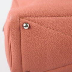 Hermes Victoria Bag 35 Clemence Pink Square Q 2013