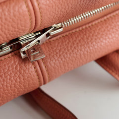 Hermes Victoria Bag 35 Clemence Pink Square Q 2013