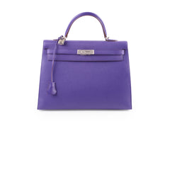 Hermes Kelly 35 Purple Epsom Square O 2011