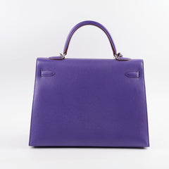 Hermes Kelly 35 Purple Epsom Square O 2011