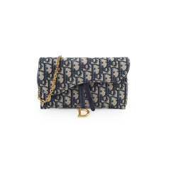Christian Dior Saddle Pouch with Chain