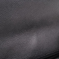 Chanel  Maxi single Flap Quilted Caviar Black