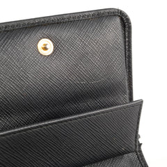 Prada Saffiano Wallet Black