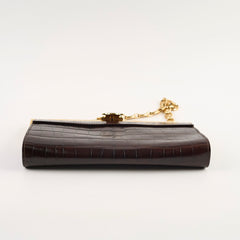 Celine Vintage Triomphe Shoulder Bag Brown
