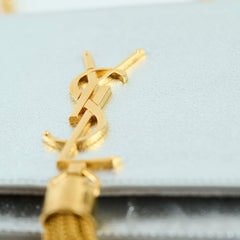 Saint Laurent Kate WOC Silver
