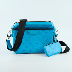 Louis Vuitton Trio Messenger Taigarama Bag Blue