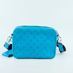 Louis Vuitton Trio Messenger Taigarama Bag Blue