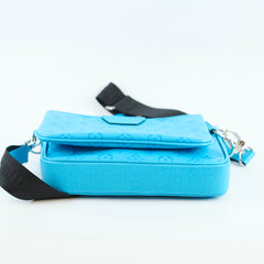 Louis Vuitton Trio Messenger Taigarama Bag Blue