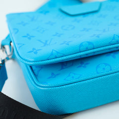 Louis Vuitton Trio Messenger Taigarama Bag Blue