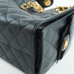 Chanel 25 Small Caviar Black