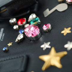 Saint Laurent Sac de Jour Nano Black Crystal Embellished