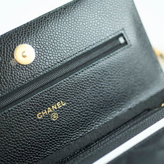 Chanel WOC Caviar Black