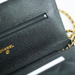 Chanel WOC Caviar Black
