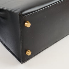 Hermès Kelly 28 Box Black GHW A Square Stamp