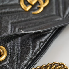 Gucci Medium GG Marmont Matelassé Tote Black