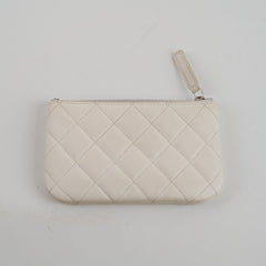 Chanel Caviar O Case White