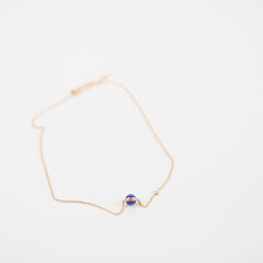Piaget 18K Rose Gold Diamond Blue Lapis Possession Pendant Necklace