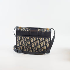 Christian Dior 30 Montaigne Bag Blue Dior Oblique Jacquard