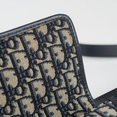 Christian Dior 30 Montaigne Bag Blue Dior Oblique Jacquard