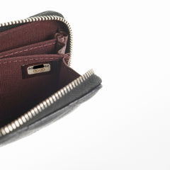 Chanel Quilted Caviar Zip Cardholder Black