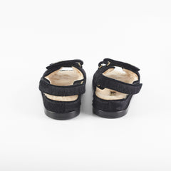 Chanel Calf Hair Sandals Black 36 2023