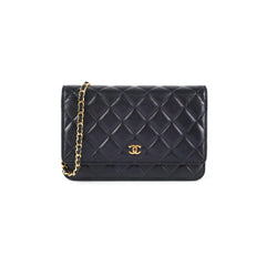 Chanel Wallet on Chain WOC Black Microchipped