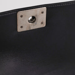 Chanel Old Medium Boy Chevron Black