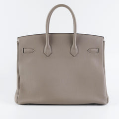 Hermes Birkin 35 Togo Gris Asphalt A Stamp (2017)