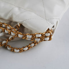 ITEM 10 - Chanel 22 Mini White Calfskin Bag - Microchipped