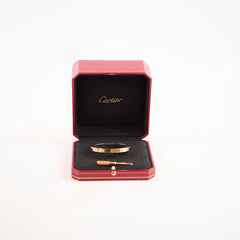 Cartier Love Bracelet 4 Diamond PG Size 16