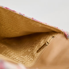 Chanel Tweed Pink Vertical Lock Reissue