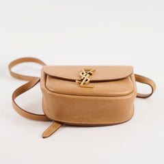 Saint Laurent Small Kaia Crossbody Bag Light Brown