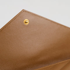 Saint Laurent Cassandre Wallet on Chain WOC Tan