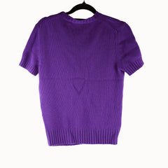 Dior Purple Cashmere Knit Top 34