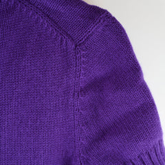 Dior Purple Cashmere Knit Top 34