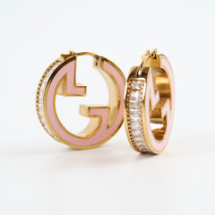 Gucci Pink Blondie Crystal Earrings