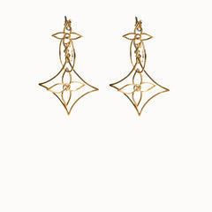 Louis Vuitton LV Twiggy Gold Stud Drop Earrings