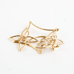 Louis Vuitton LV Twiggy Gold Stud Drop Earrings