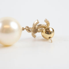 Chanel Chanel Pearl Drop Stud Earrings