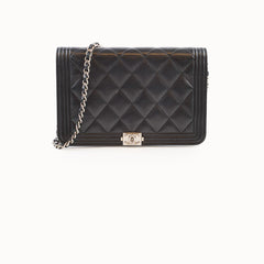 Chanel Boy WOC Quilted Lambskin Black
