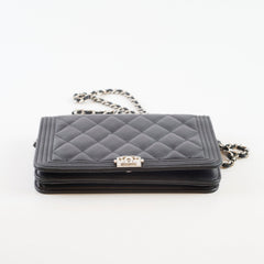 Chanel Boy WOC Quilted Lambskin Black