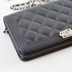 Chanel Boy WOC Quilted Lambskin Black