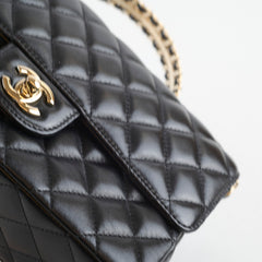 Chanel Small Crystal Top Handle Flap