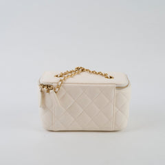 Chanel Pearl Crush Vanity Lambskin White GHW 31 Series