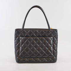 Chanel Medallion Tote Black Caviar 24K Gold