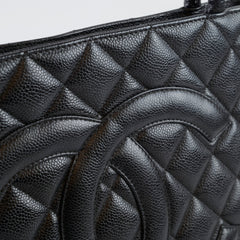 Chanel Medallion Tote Black Caviar 24K Gold