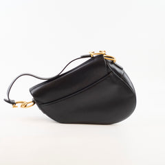 Christian Dior Medium Saddle Leather Black